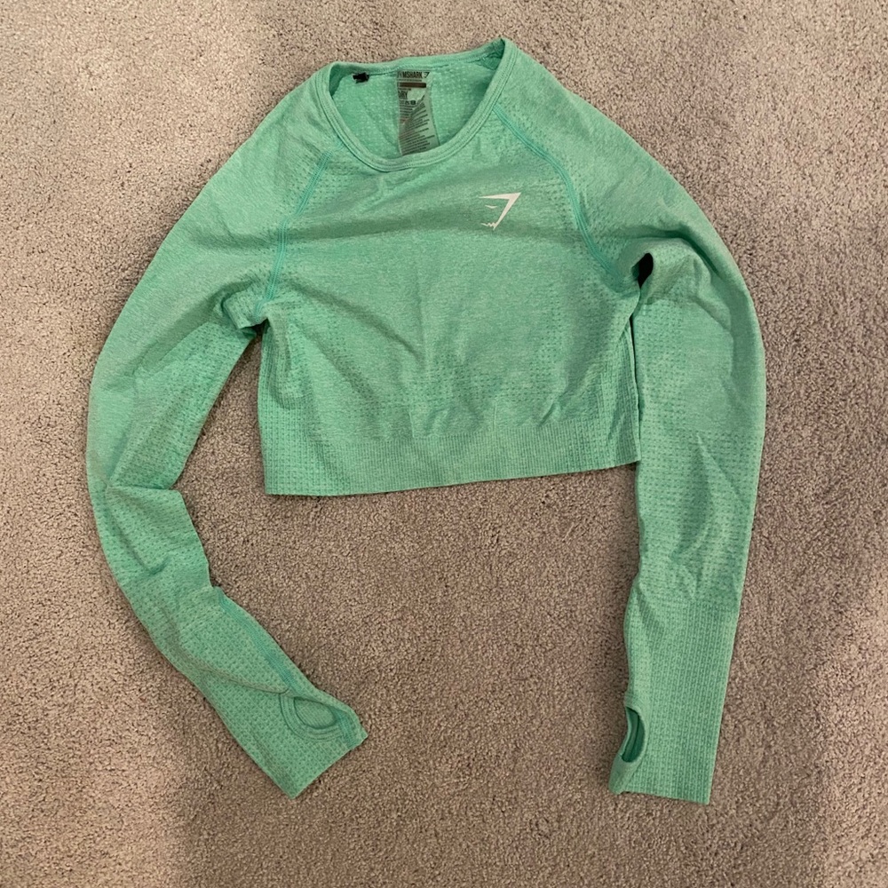 Gymshark crop top long sleeve NWOT